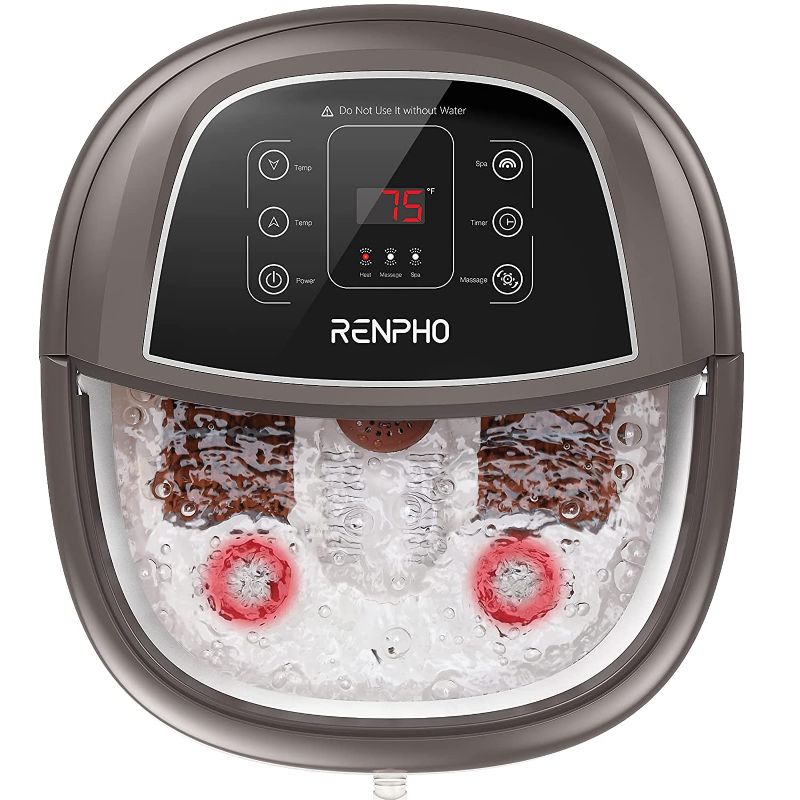 Photo 1 of Foot Spa Bath Massager,RENPHO Motorized Foot Spa with Heat and Massage and Jets,Powerful Bubble Jets with Infrared
(MINOR SCRATCHES)

