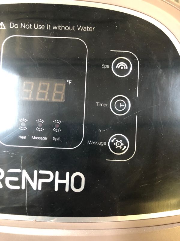 Photo 4 of Foot Spa Bath Massager,RENPHO Motorized Foot Spa with Heat and Massage and Jets,Powerful Bubble Jets with Infrared
(MINOR SCRATCHES)

