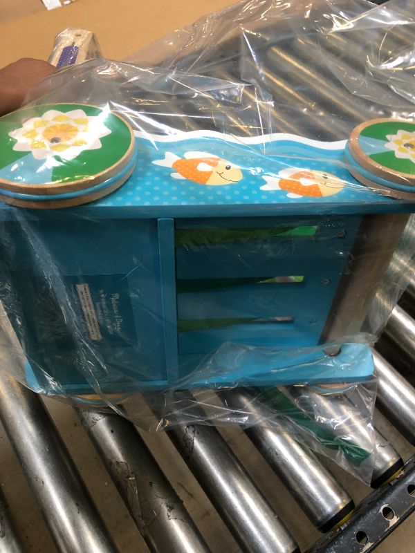 Photo 1 of Melissa & Doug Deluxe Chomp and Clack Alligator Wooden Push Toy and Activity Walker
