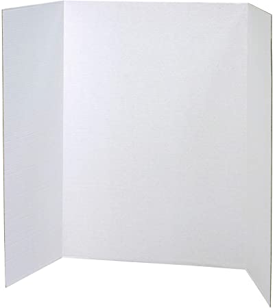 Photo 1 of Pacon Presentation Board, White, Single Wall, 48" x 36", 6 Boards
