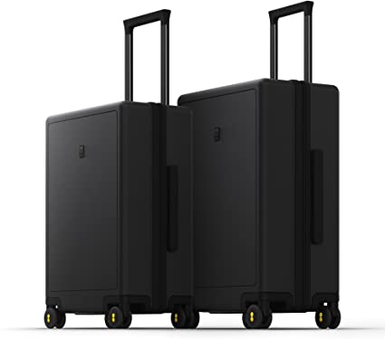 Photo 1 of LEVEL8 2 Piece Luggage Sets, Carry on Luggage Set 20 Inch 24 Inch, Hardshell Suitcases, Lightweight Luminous Textured PC Hardside Luggage With Spinner Wheels,TSA Lock, 2-Piece Set (20/24) - Black
