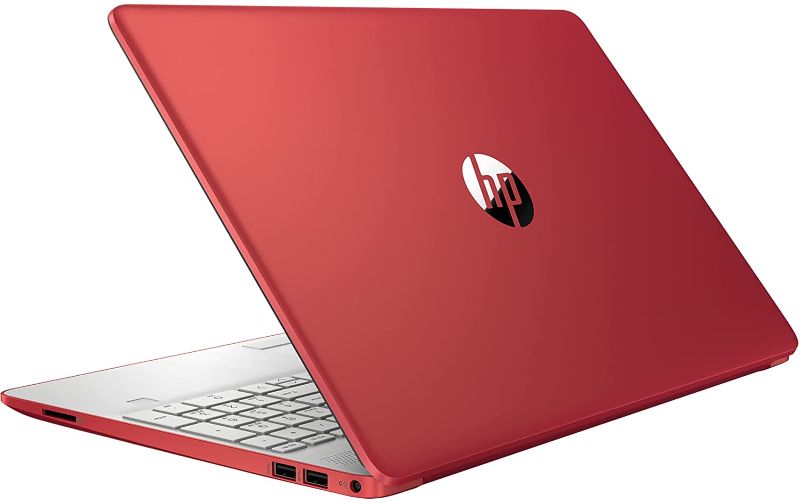 Photo 1 of HP 15-dw0083wm Laptop, 15.6" HD (1366 x 768), Intel Pentium Silver N5030, 4 GB RAM, 128 GB SSD, Webcam, Windows 10 S    RED
