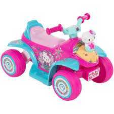 Photo 1 of Hello Kitty 6V Girls' Electric Ride-On Bubble Quad, Pink, by Huffy
