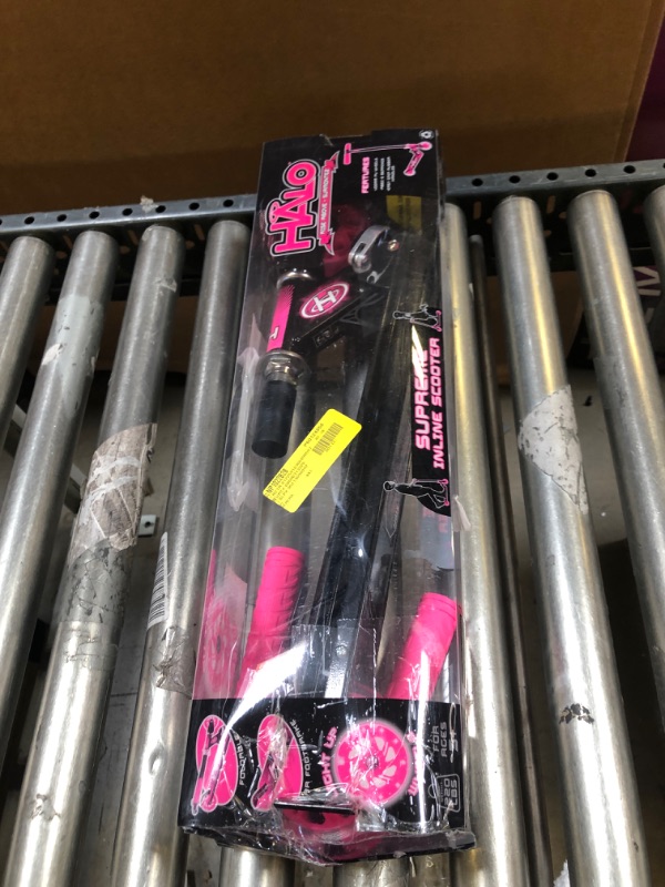 Photo 2 of HALO Rise Above Supreme Inline Scooter - Pink & Black - Designed for All Riders (Unisex)
