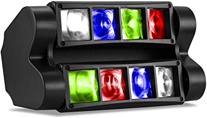 Photo 1 of DJ Lights RGBW LED 2nd Version Moving Head Stage Lights Sound Activated Disco Lights Compatible with Controller
