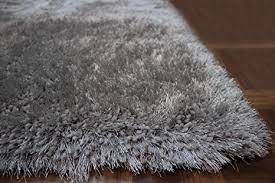 Photo 1 of 8X10 GREY FAUX FUR RUG. 