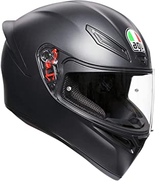 Photo 1 of AGV 0101-11757 Unisex-Adult Full Face K-1 Motorcycle Helmet (Matte Black, Small)
