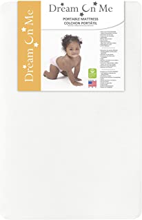 Photo 1 of Dream On Me 2 in 1 Breathable Fiber Two Sided 3 Inch Portable Mini Crib Mattress in White
