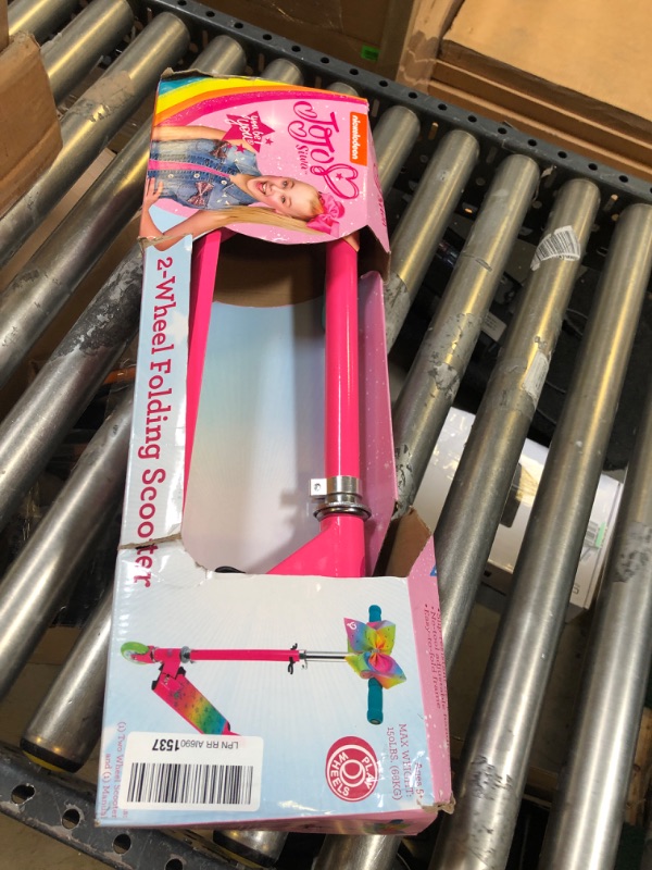 Photo 2 of PlayWheels JoJo Siwa 2-Wheel Aluminum Folding Kids Scooter, Pink