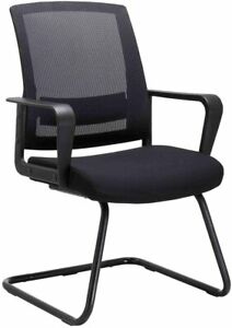 Photo 1 of CLATINA Office Guest Chair with Lumbar Support and Mid Back Mesh Space Air Grid