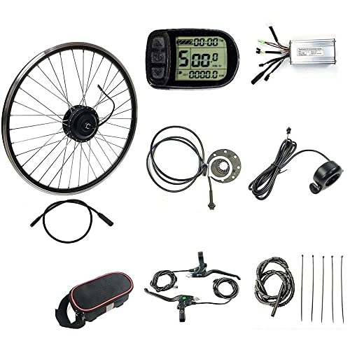 Photo 1 of  Front Wheel Electric Bicycle Conversion Motor Kit E-Bike Cycling with Brushless Gear Hub Motor with LCD5 Display 
(UNABLE TO TEST FUNCTIONALITY)