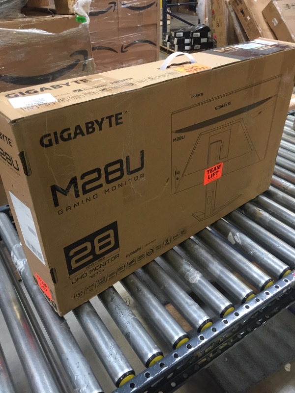 Photo 9 of GIGABYTE M28U 28" 144Hz Gaming Monitor, 3840 x 2160 SS IPS Display, 2ms (MPRT) Response Time
(LIKE NEW)
