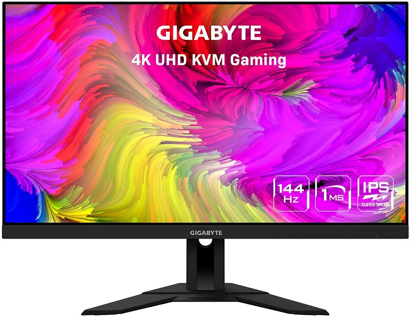 Photo 1 of GIGABYTE M28U 28" 144Hz Gaming Monitor, 3840 x 2160 SS IPS Display, 2ms (MPRT) Response Time
(LIKE NEW)
