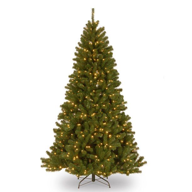 Photo 1 of 7’ Pre-lit North Valley Spruce Artificial Christmas Tree – Clear Lights
