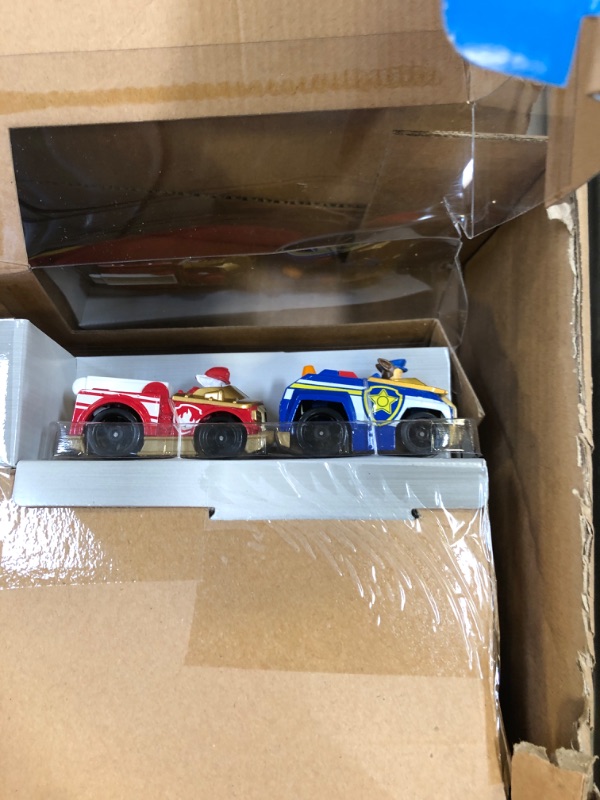 Photo 3 of Paw Patrol, True Metal Adventure Bay Rescue Way Toy Playset with 2 Exclusive Die-Cast Vehicles, 1:55 Scale