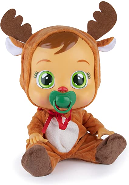 Photo 1 of Cry Babies Ruthy The Reindeer Doll, Multi-Colour
