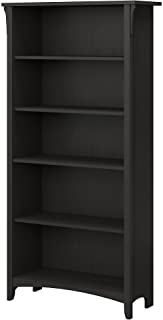 Photo 1 of Bush Furniture Salinas 5 Shelf Bookcase in Vintage Black