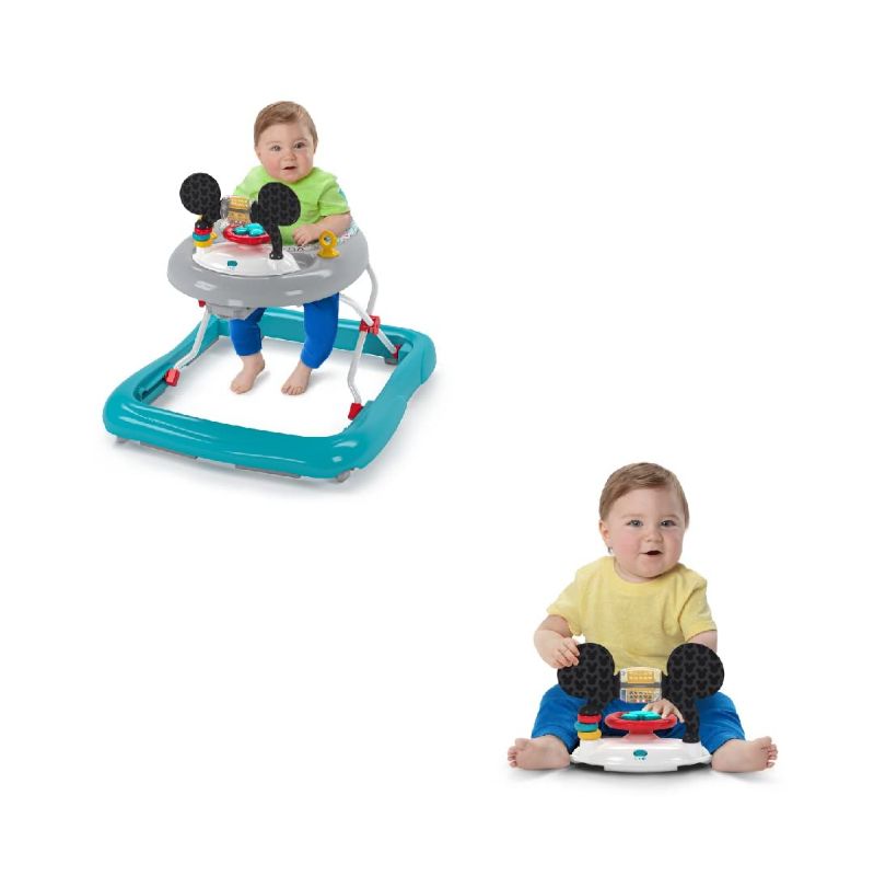 Photo 1 of Bright Starts Mickey Mouse Tiny Trek Walker, Original Bestie, 2-in-1 Walker Ages 6 Months+
