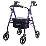 Photo 1 of 
BVSOIVIA 4 Wheel Rollator Walker with Seat Cushion PURPLE 