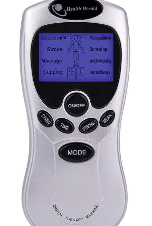 Photo 1 of 4 in 1 Full Body Care health herald Tens digital therapy machine Pain Relief Vibrate Massager Slimming Massageador Electrode
