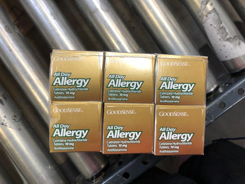 Photo 3 of 24 PK GoodSense All Day Allergy, Cetirizine Hydrochloride Tablets, 10 mg, Antihistamine, 365 Count EXP 7/2022