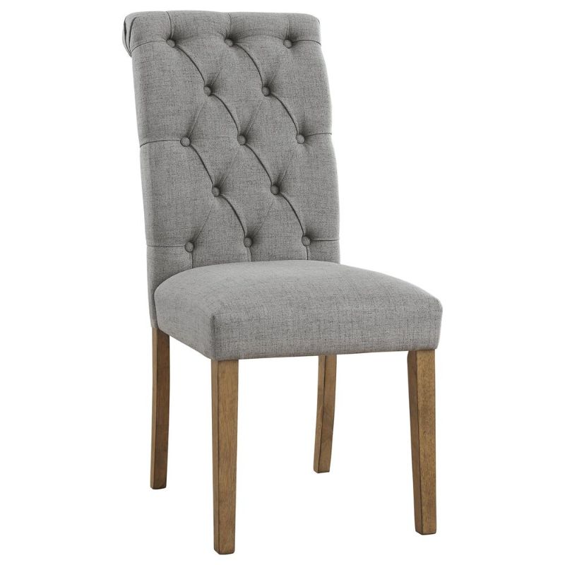 Photo 1 of 2PIECE Signature Design by Ashley Harvina Side Chair with Gray Cushion in Light Walnut
