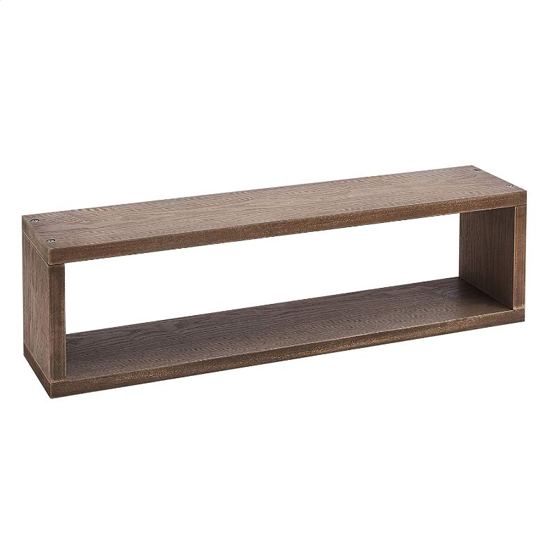 Photo 1 of Amazon Basics Floating Shelves with Ledge - 24-Inch, Espresso, 2-Pack
