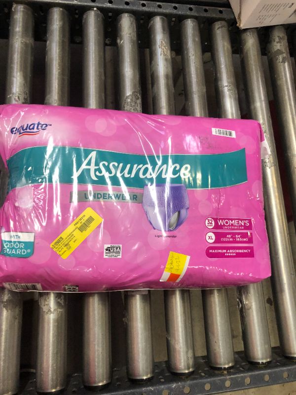 Photo 2 of **OPENED PACKAGE** Assurance Incontinence Underwear for Women, Extra Large, 32 Ct

