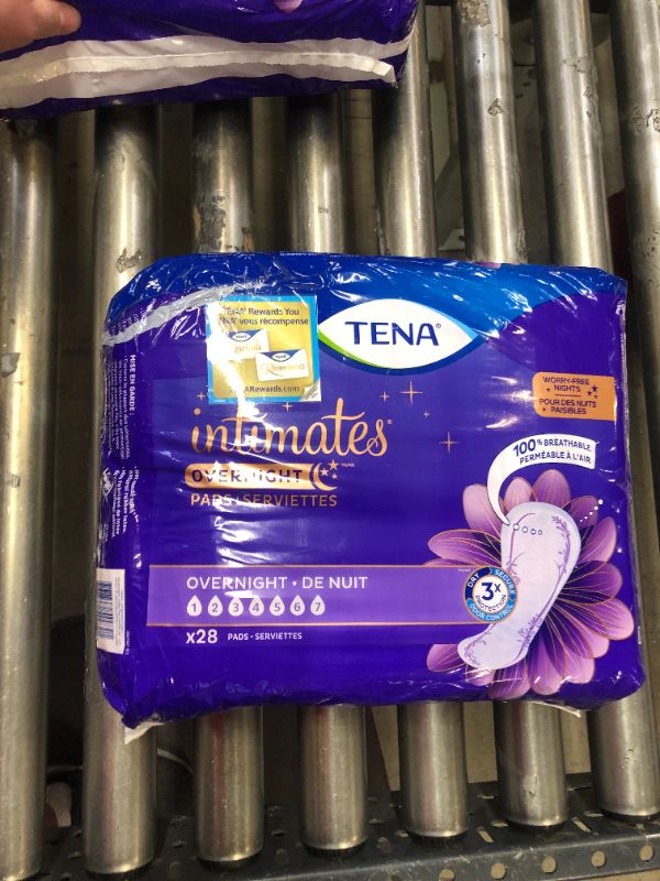 Photo 2 of **OPENED PACKAGE** TENA Intimates Overnight Pad, 48 Count