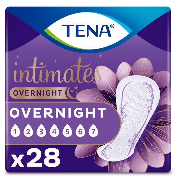 Photo 1 of **OPENED PACKAGE** Tena Intimates Overnight Pad, 28 Count