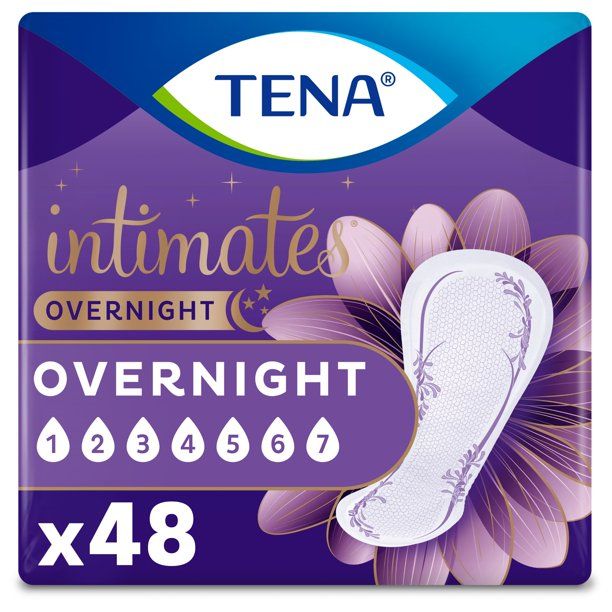 Photo 1 of **OPENED PACKAGE** TENA Intimates Overnight Pad, 48 Count