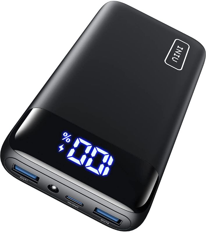 Photo 1 of INIU Portable Charger, 22.5W PD3.0 QC4.0 Fast Charging LED Display 20000mAh Power Bank, 3 Outputs Flashlight USB C Phone Battery Pack Compatible with iPhone 13 12 11 Samsung S20 Google LG iPad Tablet
