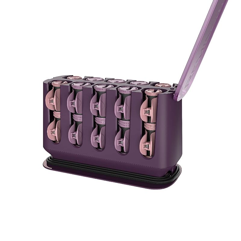 Photo 1 of Remington H9100S Pro Hair Setter with Thermaluxe Advanced Thermal Technology Electric Hot Rollers 11 ¼", Purple, 1 Count
