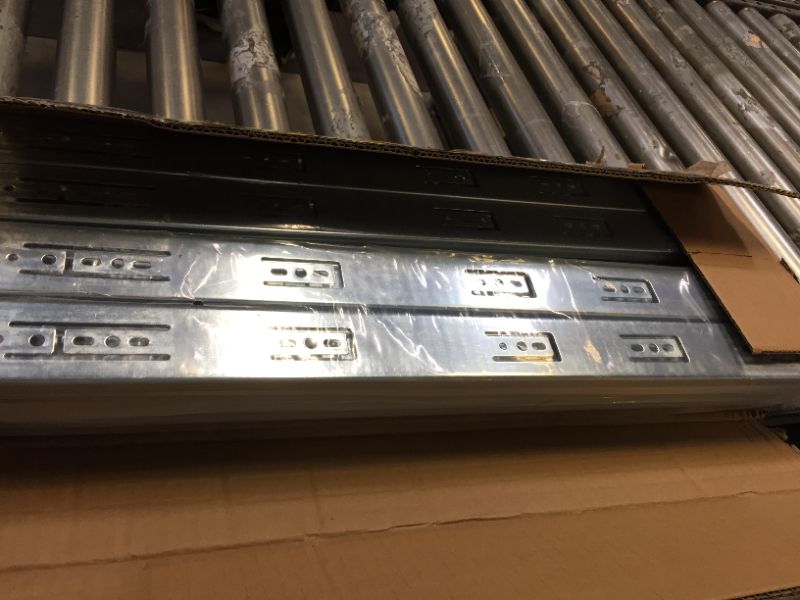 Photo 3 of 10 Pack Promark 3-Section 100 LB Capacity Full Extension Ball Bearing Side Mount Drawer Slides (22 Inches)
