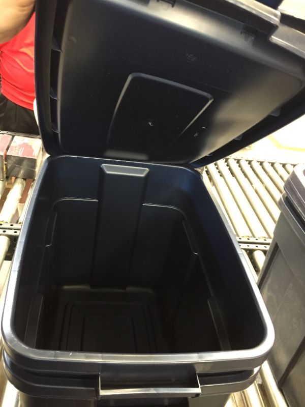Photo 3 of 2 PACK, Rubbermaid Roughneck? Storage Totes 18 Gal, Durable Stackable Storage Container