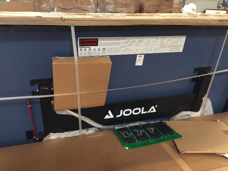 Photo 1 of JOOLA Inside 25 Professional Table Tennis Table with Ping Pong Net Set. 25mm Surface, Regulation Size 9' x 5', Blue

