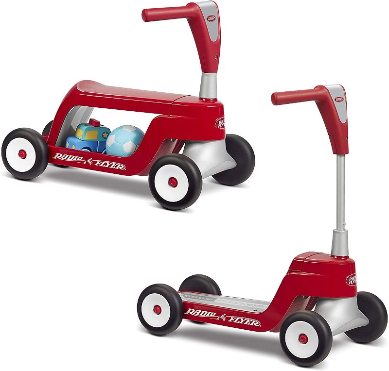 Photo 1 of Radio Flyer Scoot 2 Scooter, Toddler Scooter or Ride on, Ages 1-4,Red
