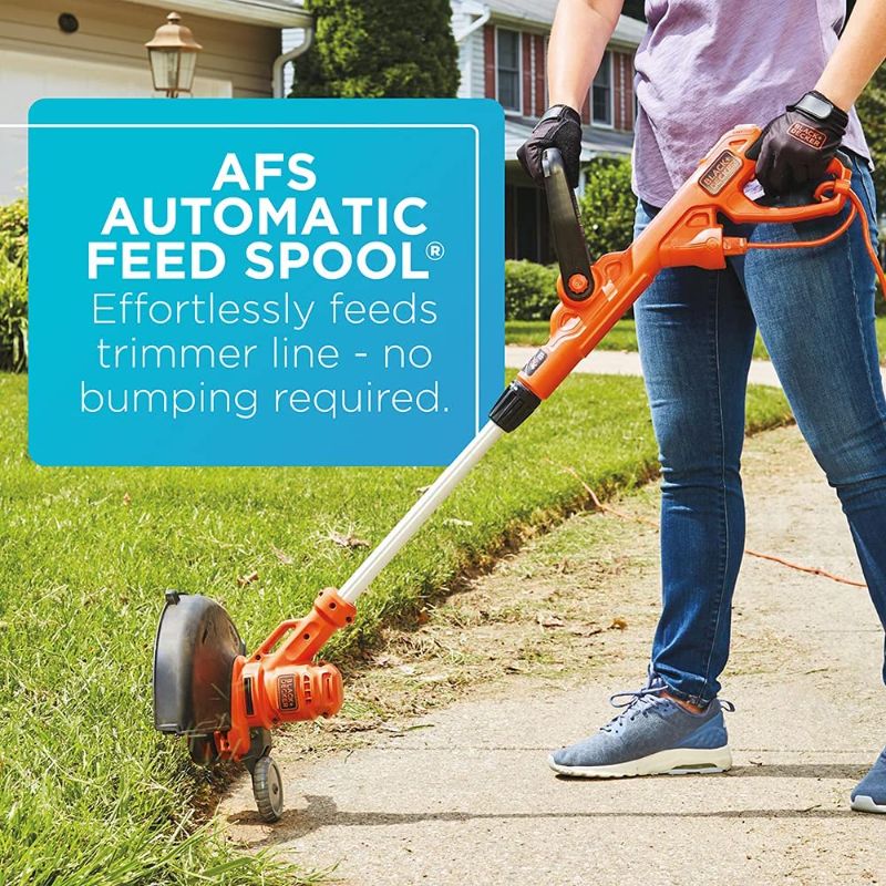 Photo 1 of BLACK+DECKER String Trimmer with Auto Feed, Electric, 6.5-Amp, 14-Inch (BESTA510) UNABLE TO TEST FOR PROPER FUNCTION IN WAREHOUSE
