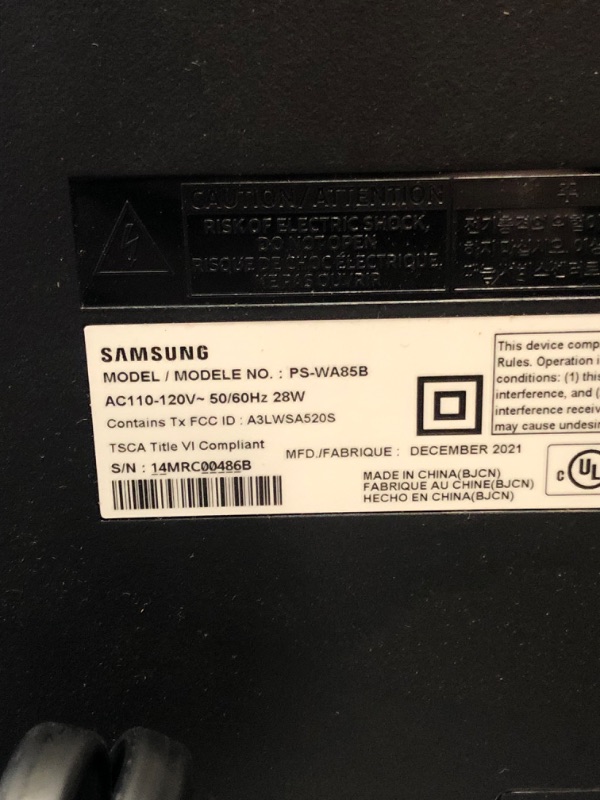 Photo 11 of Samsung HW-Q800A 3.1.2ch Soundbar with Dolby Atmos & DTS:X BOX AND BAG FOR CORDS OPENED / SLIGHTLY USED / TESTED FOR PROPER FUNCTION 

