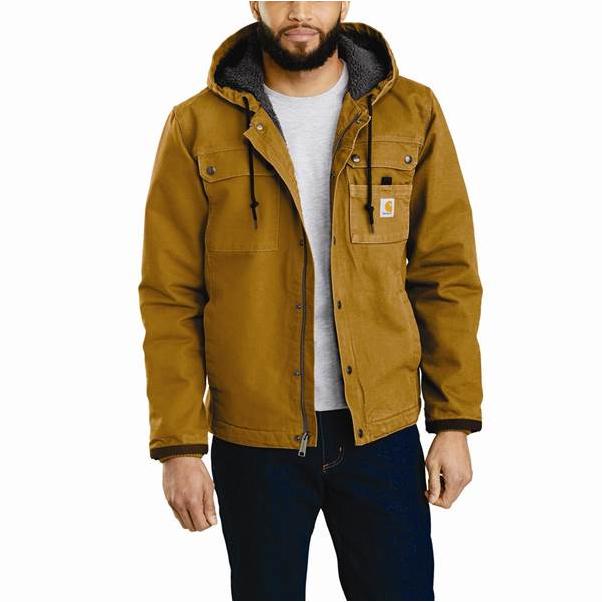 Photo 1 of Carhartt Men's Washed Duck Bartlett Jacket - Size Medium Regular - Carhartt Brown
