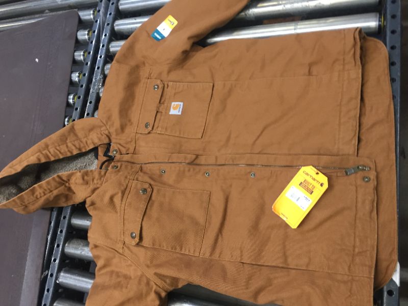 Photo 2 of Carhartt Men's Washed Duck Bartlett Jacket - Size Medium Regular - Carhartt Brown
