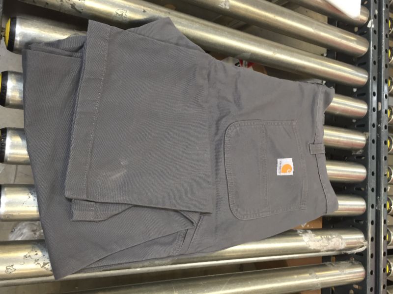Photo 3 of Carhartt Men's Rugged Flex Relaxed Fit Canvas Work Pant - Size: 42W x 30L - Color: Gravel



