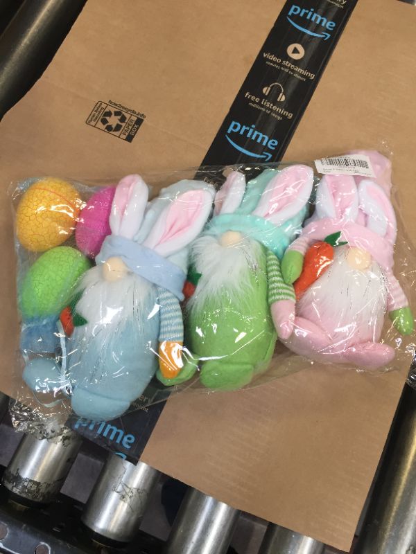 Photo 1 of 3-Pack Gnomes Decorations with 3 Easter Eggs 