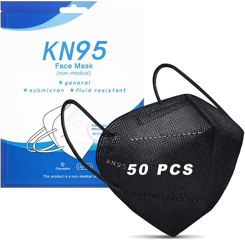 Photo 1 of 50 Pack kf94 Black Face Mask