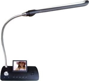 Photo 1 of Sungale CD358LD 3.5-Inch Desk Lamp Digital Photo Frame (Black)
