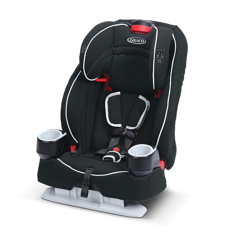 Photo 1 of Graco Atlas 65 2 in 1 Harness Booster Seat | Harness Booster and High Back Booster in One, Glacier , 19x22x25 Inch (Pack of 1)
