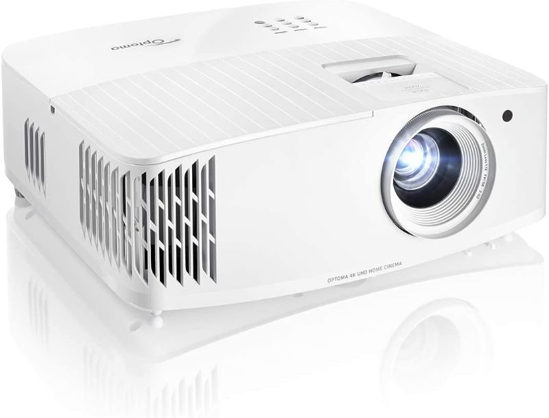 Photo 1 of Optoma True 4K UHD Gaming Projector | 240Hz | 4.2ms Input Lag | UHD35
(MISSING HDMI CABLES)--------(POWERS ON)
