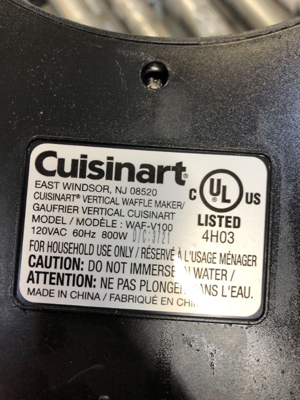 Photo 4 of Cuisinart Vertical Waffle Maker, Silver