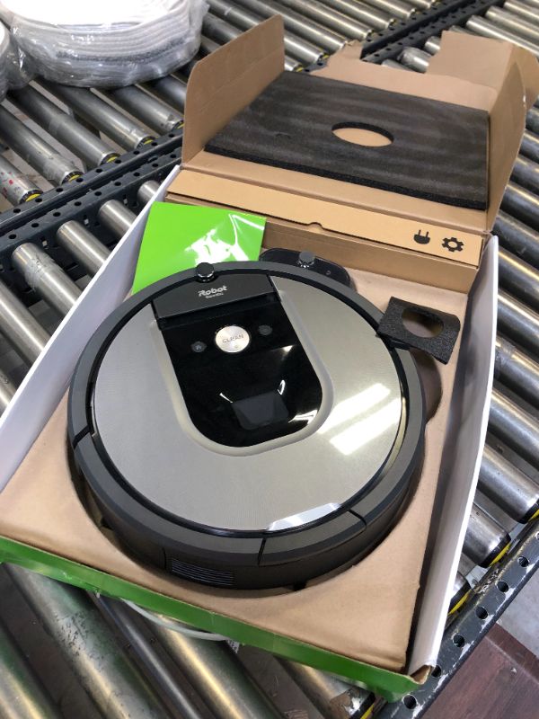 Photo 2 of iRobot Roomba 960 Robot Vacuum- Wi-Fi Connected Mapping, Works with Alexa, Ideal for Pet Hair, Carpets, Hard Floors,Black

