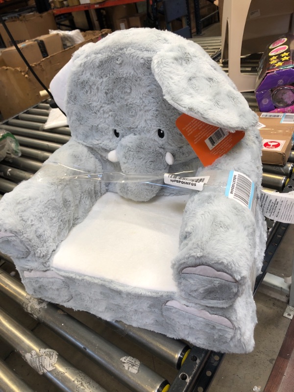 Photo 2 of Animal Adventure - Sweet Seats - Grey Elephant Children's Plush Chair
